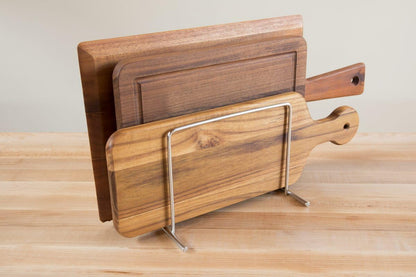 Commercial Cutting Board Rack, Fits 1" Thick Baking Pans and Sheets for Organizer - NSF Stainless Steel, Holds 6 Boards