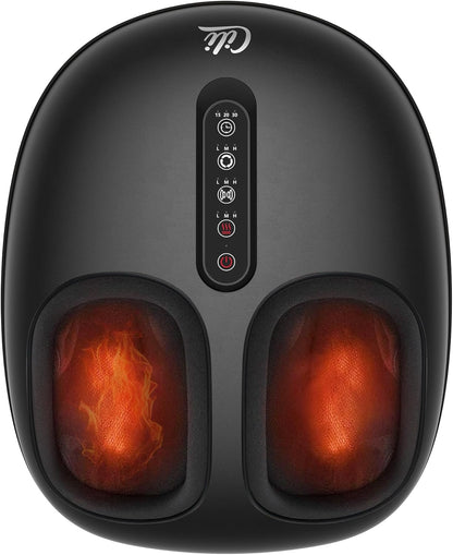 Shiatsu Foot Massager with Heat and Compression, Kneading, Rolling,Electric Feet Massager for Plantar Fasciitis, Neuropathy, Feet Heater, Foot Warmer for Women, Size Up to 14"