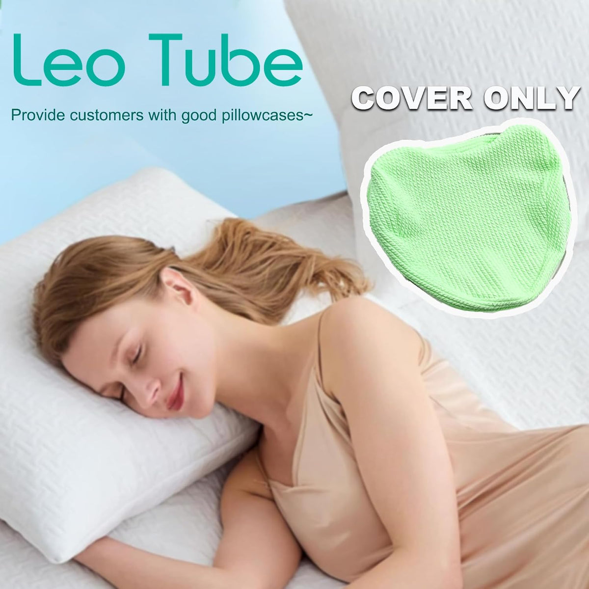 Knee Pillow Cover for Contour Legacy Knee Support Pillow (Gray)
