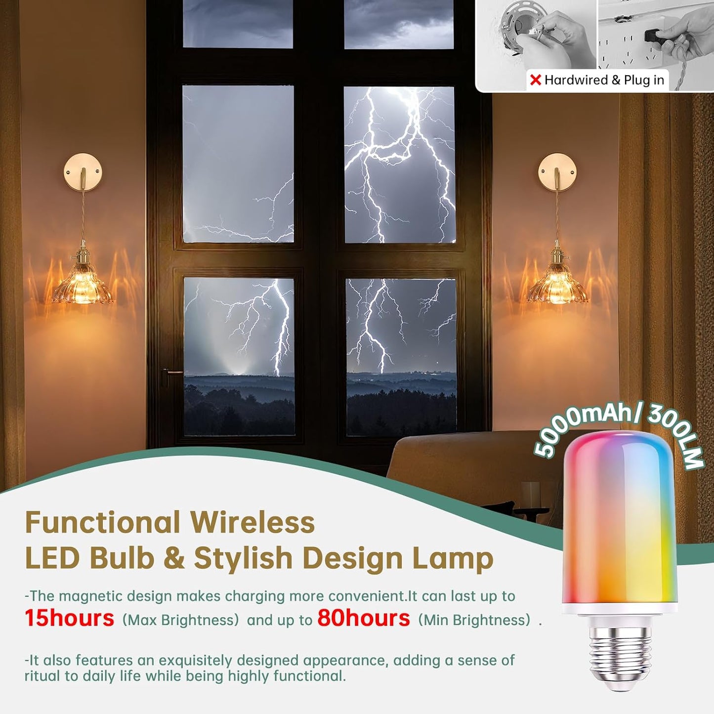 Shenmoyl Battery Operated Wall Sconce Wall Lamp with Green Lily of the Valley Shade Pattern Glass Adjustable Chain Retro Gold Wall Mounted Light, Modern Wall Lamp Fixtures Decor for Bedside Bedroom