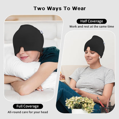 my novel things Migraine Relief Cap, Ice Headache Relief Mask Cold Cap Set