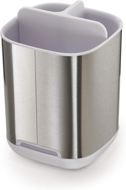 Joseph Joseph Easy-Store - Compact Toothbrush Holder Caddy Bathroom Storage , Grey/White, Regular
