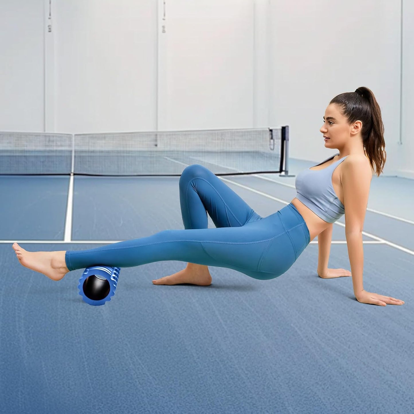 Krightlink Foam Roller High Density 13" Patented Exercise Roller for Deep Tissue Muscle Massage, Muscle Massage and Myofascial Trigger Point Release, Relieves Muscle Pain, Improves Mobility (Orange)