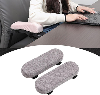 Office Chair Armrest Pad Elbow Cushion Thick Removable Cover Desk Chair Armrest Cushion Arm Padding for Recliners Sofa Home, Beige