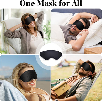 Fygrip 3D Eye Mask Sleep Mask for Men & Women, Black