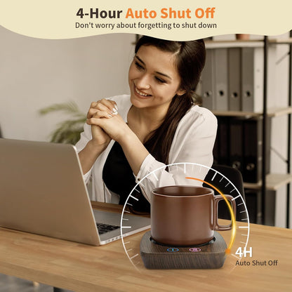 VOBAGA Coffee Mug Warmer, 4 Hours Auto Shut Off Cup Warmer for Office Home Desk with 3 Temperature Settings, Electric Beverage Warmer for Cocoa,Tea, Milk, Soup, for Coffee Gifts, Sky Blue (No Cup)