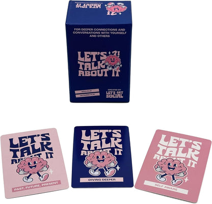 Island Dogs Let's Get Social - Let's Talk About It Card Game | Fun Party & Family Activity | Conversation Starter for Teens & Adults | 120 Cards for Meaningful Connections | 120 conversation-starter cards; family game night games, party icebreaker, and