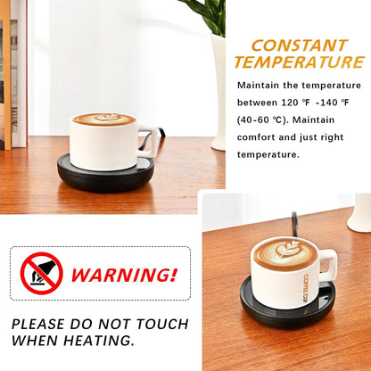 ASAWASA Smart Candle Warmer for Large Jar, Coffee Mug Warmers, with Gravity Switch Auto Shut-On/Off, Safely and evenly Release The Aroma, Keep The Drink at a Pleasant Temperature, A Thoughtful Gifts