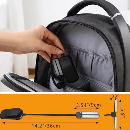 DORNLAT 18 LED Rechargeable Book Light, 1200 mAh 80 Hrs Lasting Reading Light at Night- Eye Caring 3 Color Temperatures Reading Lights - Portable Clip on Light, Present for Reader