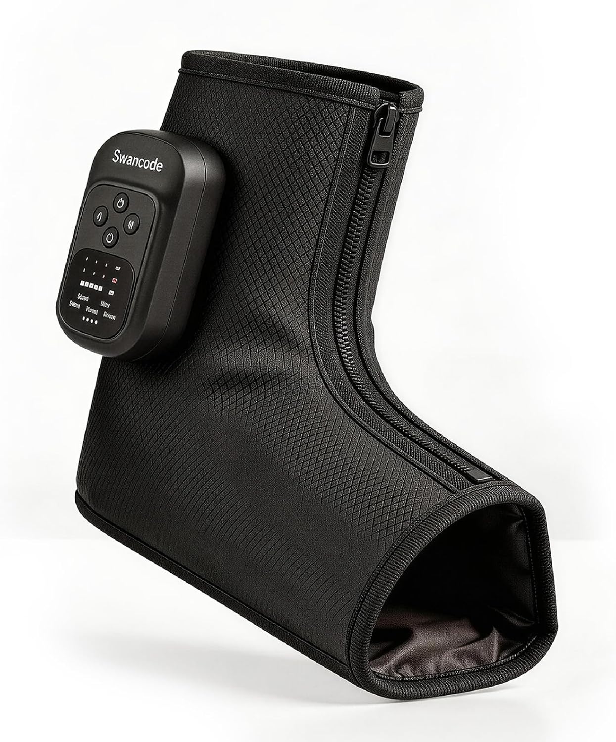 Foot Massager with Air Compression and Heat, FSA Eligible HSA Portable Cordless Ankle and Calf Massager with 5 Modes & 5 Intensities, Lightweight Compression Boots for Muscle Relaxation (1PC)