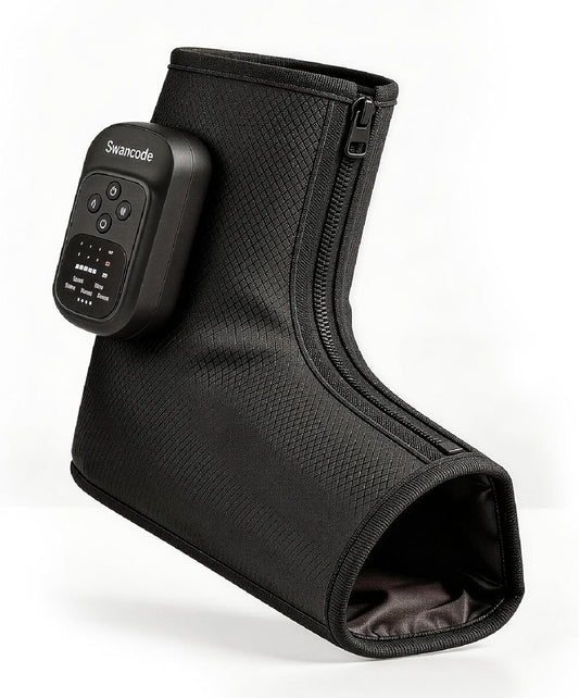 Air Compression Foot and Ankle Massager with Heat (Fit Size 5-8)