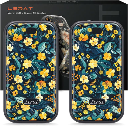 LERAT Hand Warmers Rechargeable,2 Pack Electric Hand Warmers,3-Second Fast Heating,3 Heat Settings,Portable & Lightweight Gifts for Women Men,Outdoor,Camping,Hiking,Skiing,Hunting,Travel