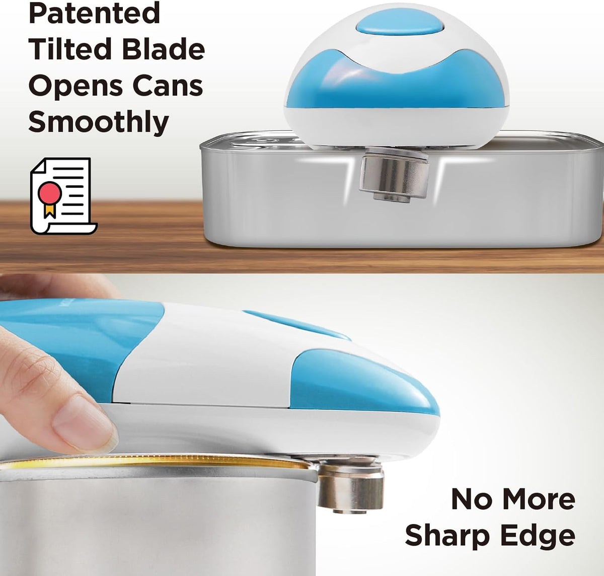 Kitchen Mama Auto Electric Can Opener, Teal