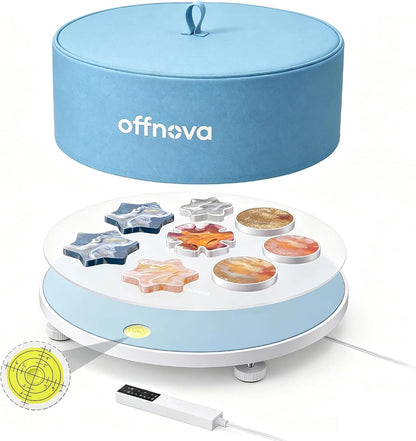 OFFNOVA Resin Heating Mat & Leveling Table, 2-in-1 Resin Tools for Epoxy Resin, Resin Curing Machine for Resin Molds, Undeformed Resin Dryer with Smart Timer & Temperature Control, Silicone Mat