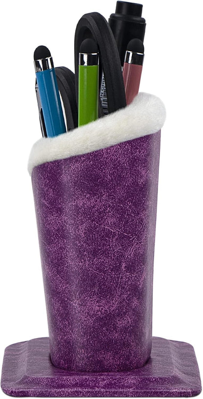 Plush Fluffy Lined Anti-scratch Eyeglasses Holder Protective Glasses Stand Case