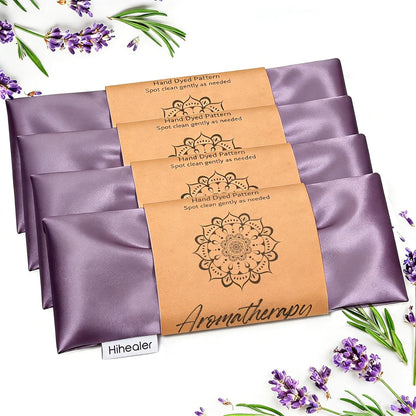 Hihealer Lavender Eye Pillow for Sleeping, Weighted Eye Mask for Spa, Yoga