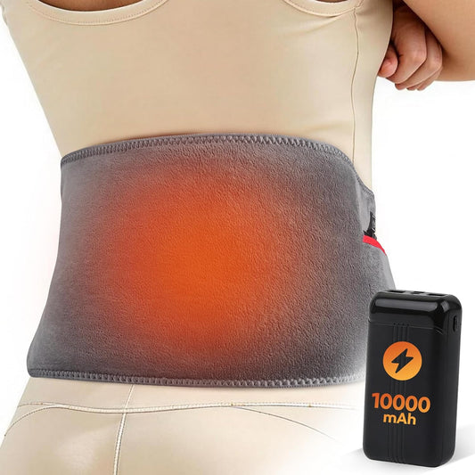 10000mAh Cordless Heating Pad for Back, Portable Rechargeable