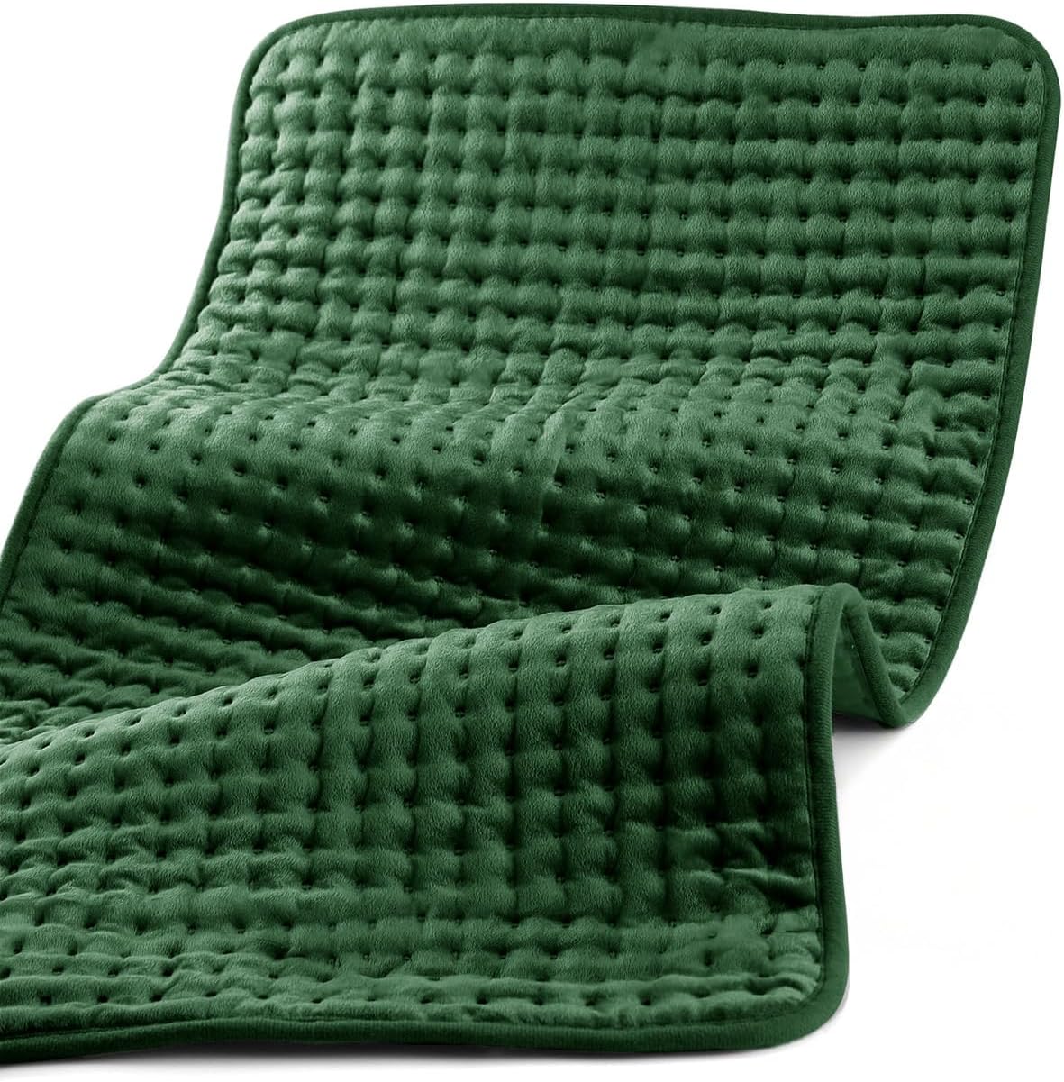 CooCoCo FSA Eligible 17 x 33 in Large Heating Pad, Foot Warmer, Black