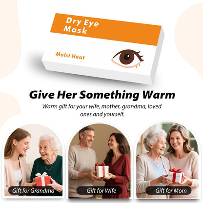 Natural Microwave Heated Eye Mask for Stye Eye Treatment -Moist Heat Warm Compress for Eyes -Premium Silk Eye Mask for Dry Eyes, Sinus, MGD-10 min Heat Therapy -Washable Cover & Adjustable Strap