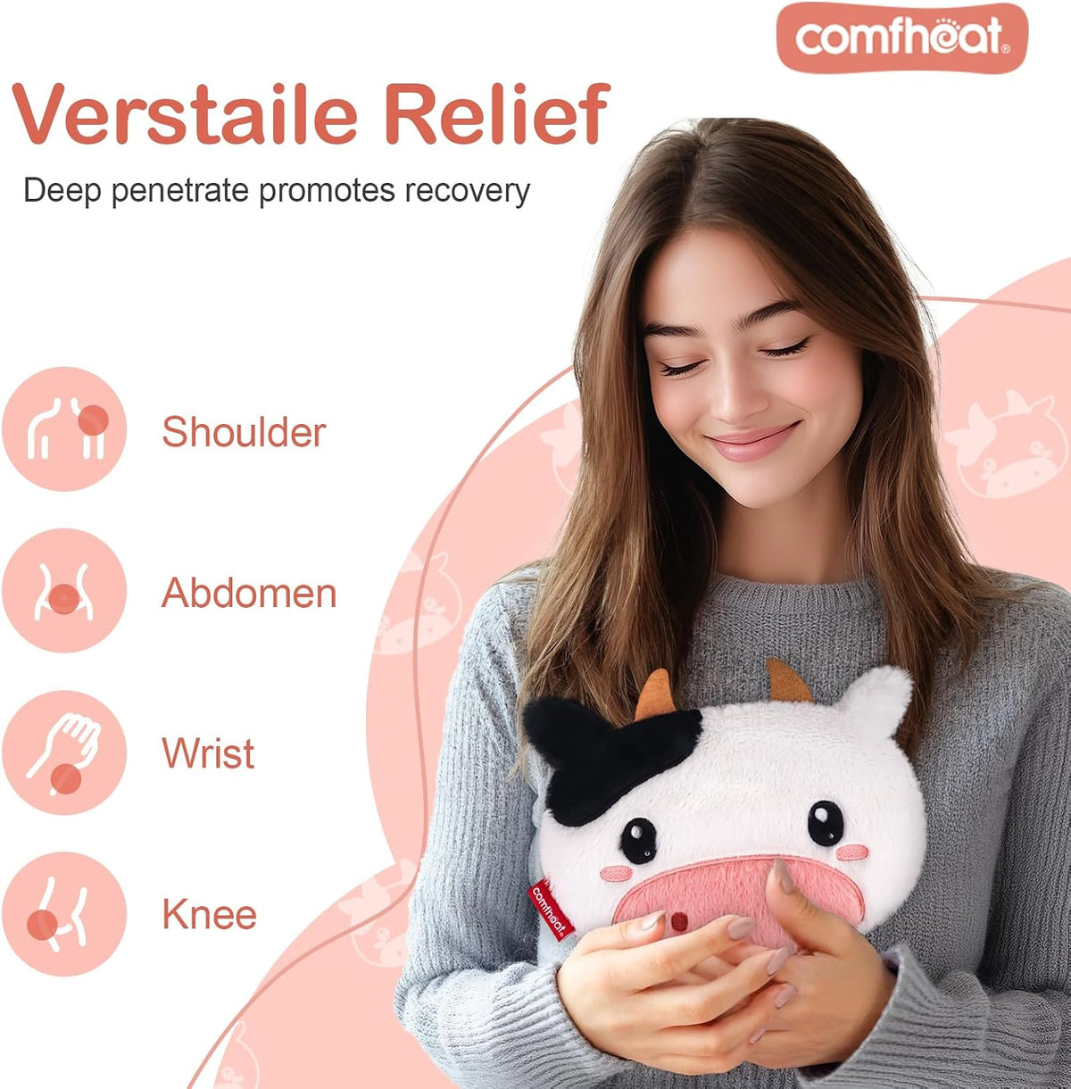 Microwave Unscented Heating Pad for Pain Relief, Moist Heat Pack