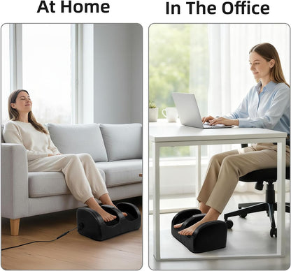 cotsoco Foot Massager with Heat, Foot Massager for Foot Massage and Calf Massage,Foot and Calf Massager with Roller, Feet Massager Suitable for Relax at Home or Office, Gifts for Mom Dad Women Men