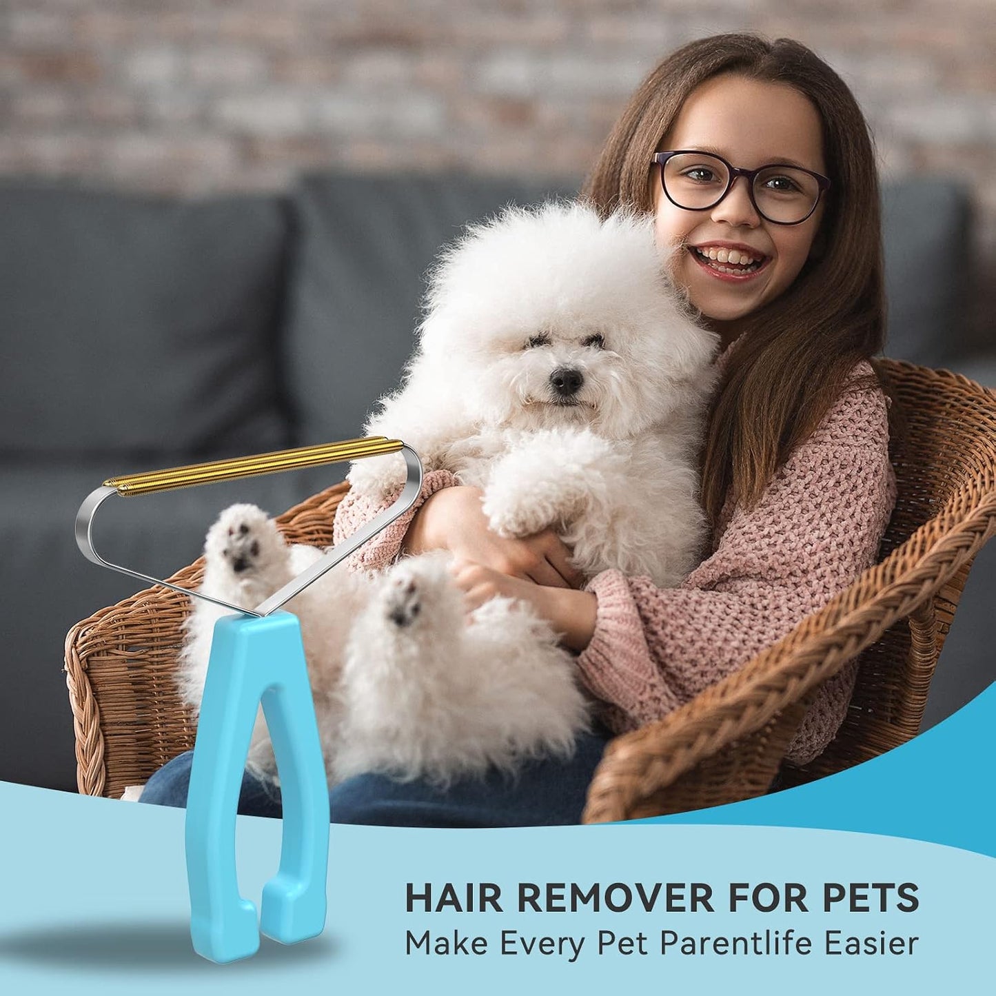 Pet Hair Remover, Dog and Cat Hair Remover, Carpet Rake, Carpet Scraper | Pet Hair Removal Tool, Carpet Rake for Pet Hair Removal, Pile Brush, Carpet, Car Cushions, Sofa, Pet Bed, Furniture, Rug