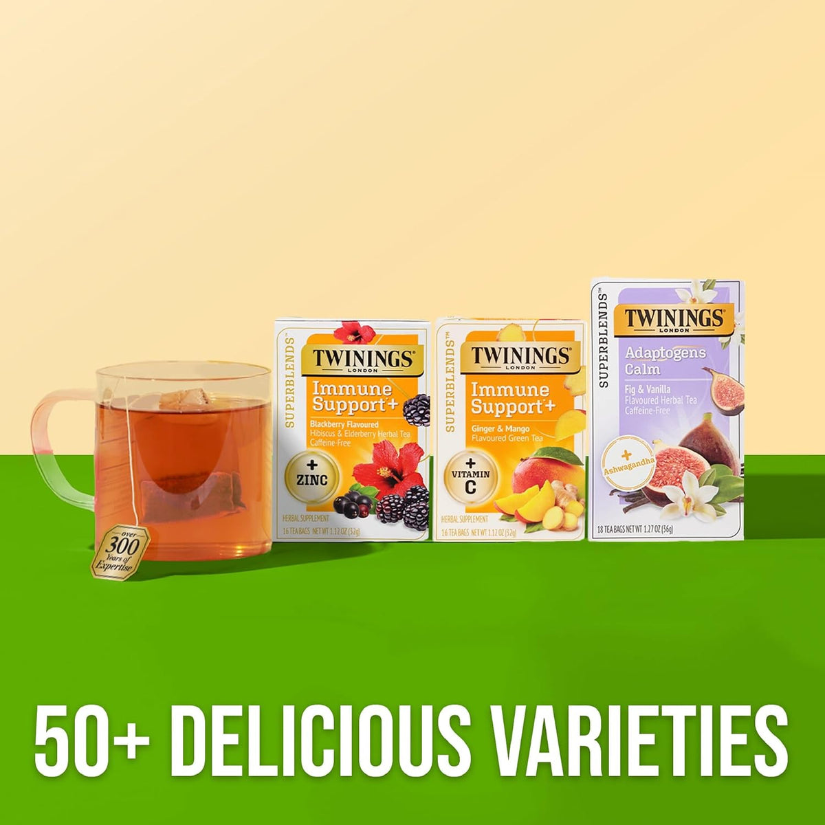 Twinings Adaptogens Calm Ashwagandha Fig & Vanilla Tea Bags (1 Pack)