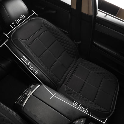 Car Seat Cushions, Car Seat Cover Foldable Portable Seat Cover | Comfortable Breathable Car Seat Cushion for Back and Seat Cushions with Bottom Anti Slip Silicon(1 Pack/Black)