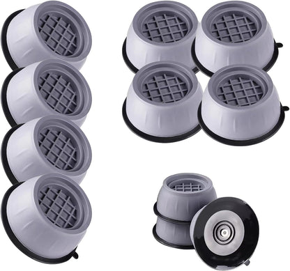 Anti Vibration Pads for Washing Machine, 8 Pcs Washing Machine Support, Anti- Walking Washer Dryer Pedestals Fit All Machines, Shock Absorbing Mat GL010