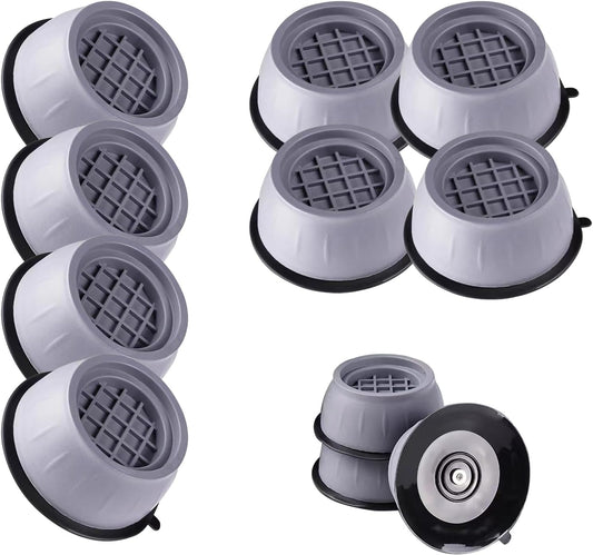 Anti Vibration Pads for Washing Machine, 8 Pcs Washing Machine Support, Anti- Walking Washer Dryer Pedestals Fit All Machines, Shock Absorbing Mat GL010
