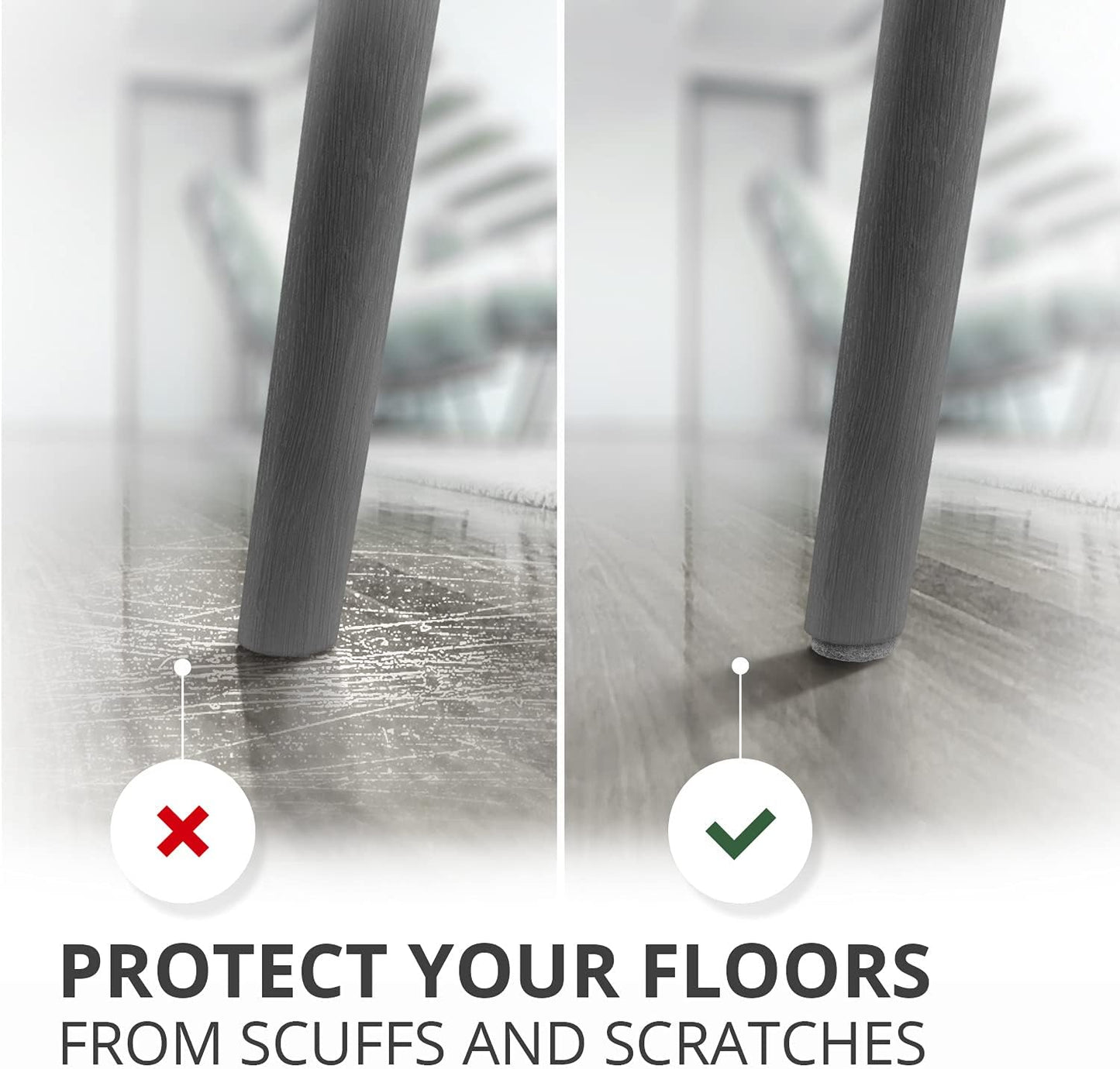 Felt Furniture Pads X-PROTECTOR 235 PCS Premium Furniture Pads - Felt Pads Furniture Feet Best Wood Floor Protectors - Protect Your Hardwood & Laminate Flooring! | Furniture Feet Best Wood Floor Protectors - Protect Your Hardwood & Laminate Flooring!