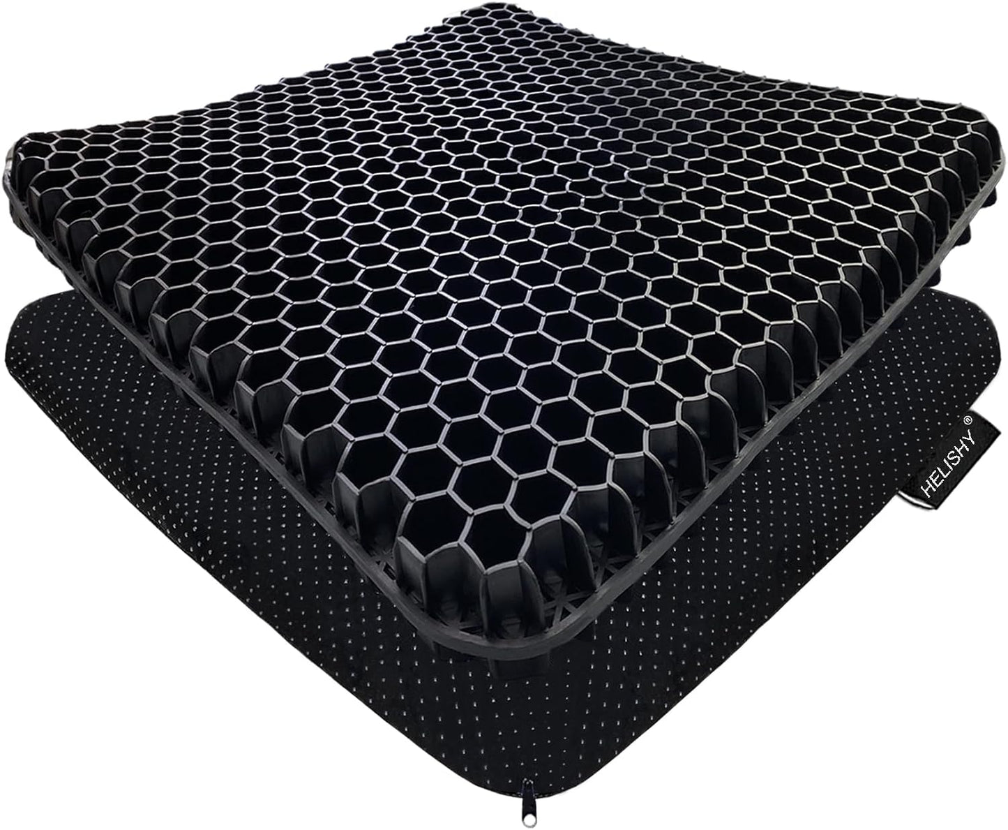 Gel Seat Cushion for Long Sitting - 1.65inch Double Thick Cooling Egg Cushion for Back, Hip, Sciatica, Coccyx, Tailbone Pain Relief - Office Chair Car Seat Cushion – Wheelchair Cushions
