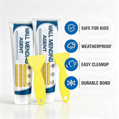 Wall Repair Paste, 2 Pack Wall Mending Agent for Holes & Cracks - Wall Repair Paste for Nail Holes for Nail Holes, Dents & Small Damage