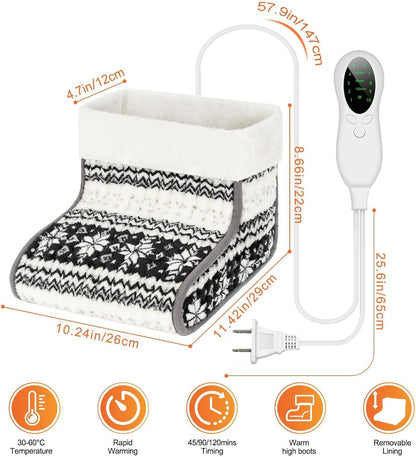CYFIE Foot Warmer Under Desk - Electric Heating Pad for Women Men