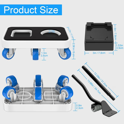 New Upgrade Furniture Sliders: Furniture Movers with Wheels & Groove | Furniture Dolly with 360° Rotatable Wheels - Appliance Roller for Moving Heavy Sofa Bed - Load Capacity Up to 750lb