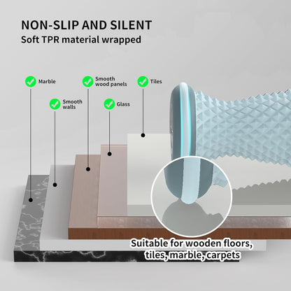 Foot Roller Massager for Plantar Fasciitis Relief, Portable Silent Deep Tissue Massager Tool for Arch and Heel Pain-Grey
