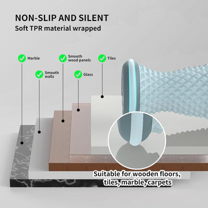 Foot Roller Massager for Plantar Fasciitis Relief, Portable Silent Deep Tissue Massager Tool for Arch and Heel Pain-Grey