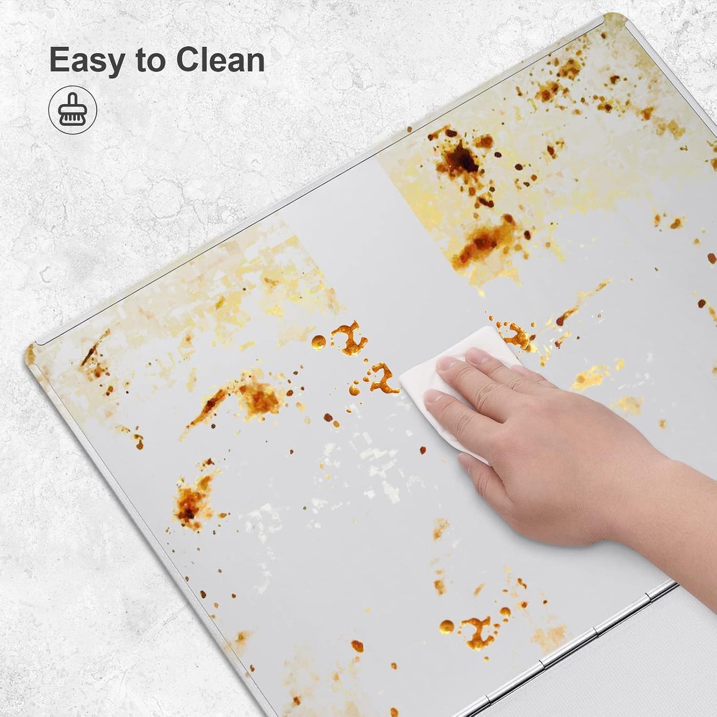 3 Sided Splatter Guard Stainless Steel Grease Splash Screen for Stove Top | Foldable Oil Splatter Shield for Wall, Cooktop, Frying Pan, Griddle