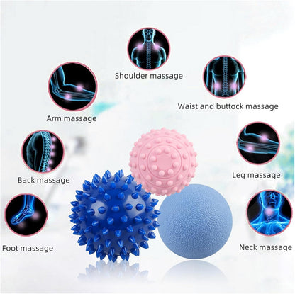 WOVTE Massage Lacrosse Ball Therapy for Sore Muscles Myofascial Release | Shoulders, Neck, Back, Foot, Body, Deep Tissue, Trigger Point, Muscle Knots, Yoga