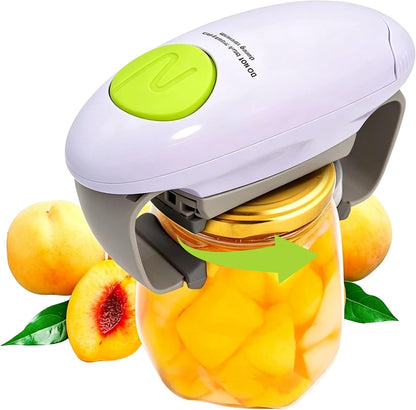 Electric Jar Opener, GotomRich Higher Torque Hands-Free Automatic Lid Opener for Seniors with Arthritis, One-Touch Battery Operated Jar & Bottle Opener Fits Most Jar Sizes (1.2"-3.5") for Weak Hands