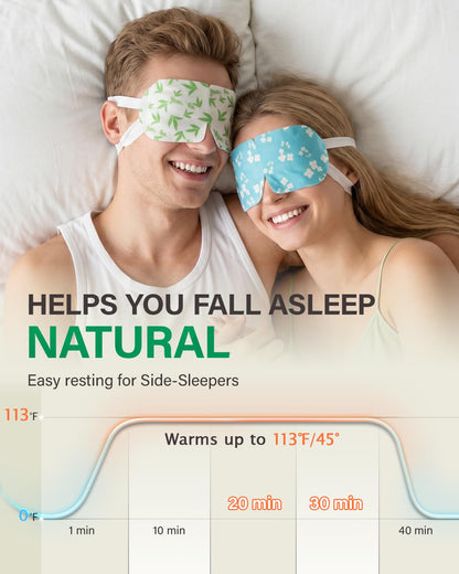 16 Packs Steam Eye Masks for Dry Eyes, Self Heating Warm Compress Unscented