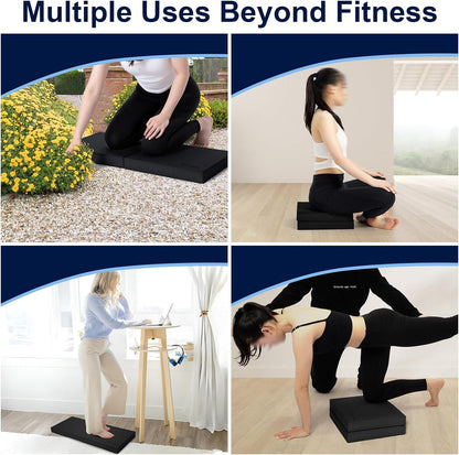 StrongTek Foam Balance Pad, High-Density TPE, 15.8 x 13 x 2 in, Non-Slip | Water-Resistant, Supportive Cushioning, Kneeling Support, Core Strength and Stability Training, Physical Therapy and Yoga
