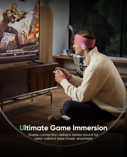 Perytong 2 Pack Sleep Headphones, Sleeping Headphones | Bluetooth Headband with Ultra-Thin HD Stereo Speaker, Wireless Headphone for Sports, Insomnia, Yoga, Air Travel, Meditation