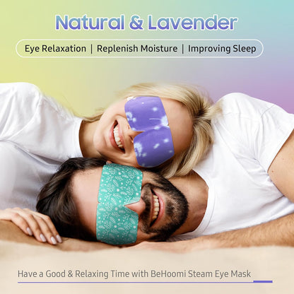 BeHoomi 20 Packs Steam Eye Mask, Heated Eye Mask Warm Compress for Eyes, Disposable Self Heating Steam Mask for Home, Sleep, Spa, Travel Essentials & Relaxation Gifts for Women (Unscented)