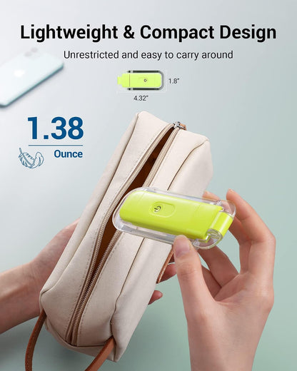 DEWENWILS USB Rechargeable Book Reading Light, 3000K Warm White, Brightness Adjustable Clip on LED Bookmark Lamp at Night in Bed, Portable Booklight for Bookworms, Kids