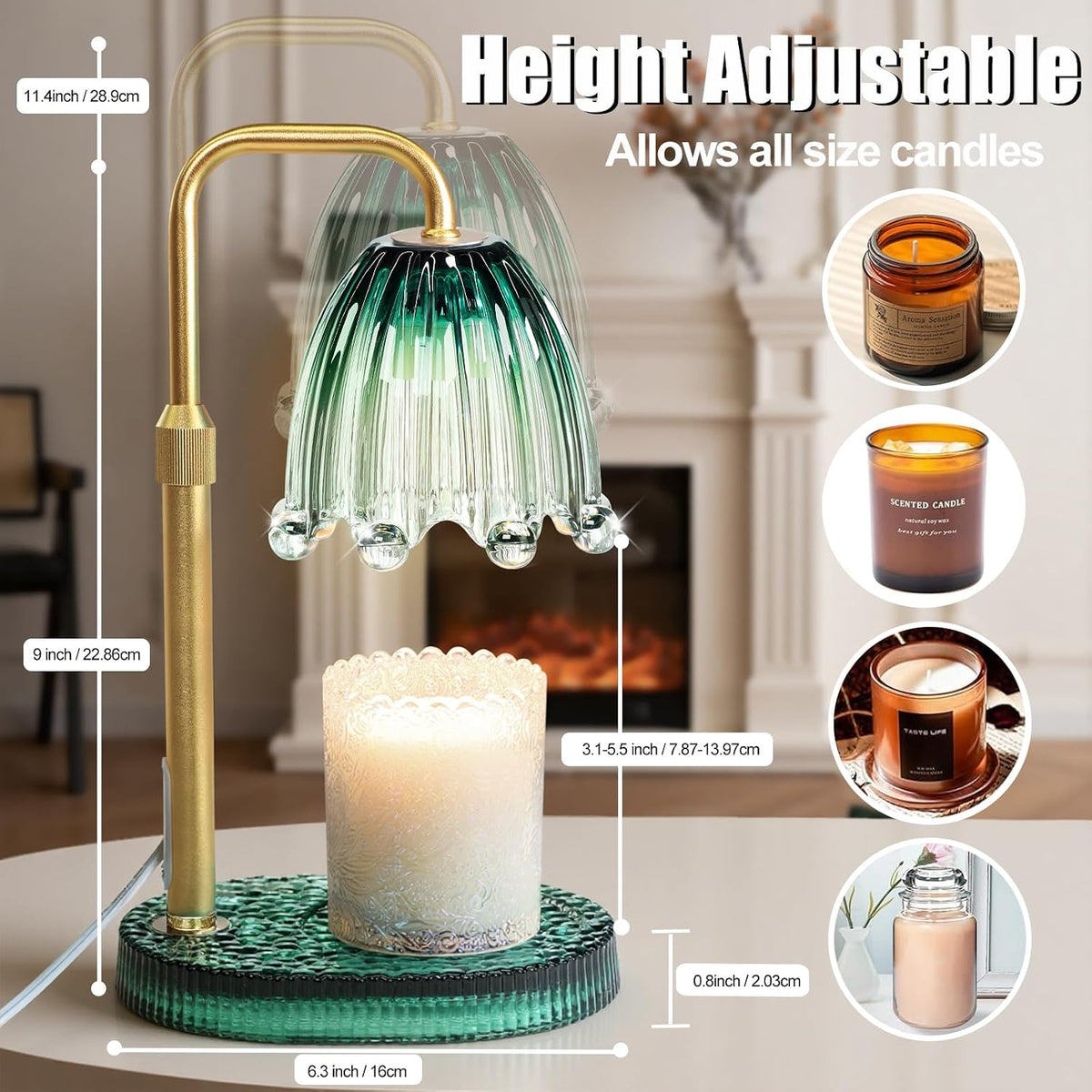 Candle Warmer Lamp with Timer,Birthday Gifts for Women