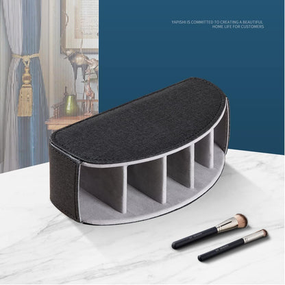 Pu Leather TV Remote Control Holder with 5 Compartments,Remote Caddy/Tray | Bedside Table Desk Storage Box/Organizer for Pen,DVD,Blu-Ray,Media Player,Heater Controller,Cosmetics,Glasses,Office Supplies