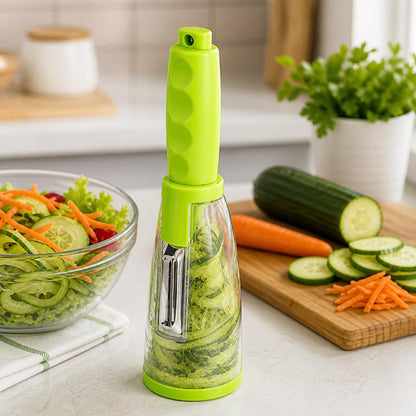 Nature+ Vegetable Peeler Fruit Peeler with Container, Stainless Steel Blade, Non-Slip Handle, Kitchen Kiwi Peeler for Apple, Potato