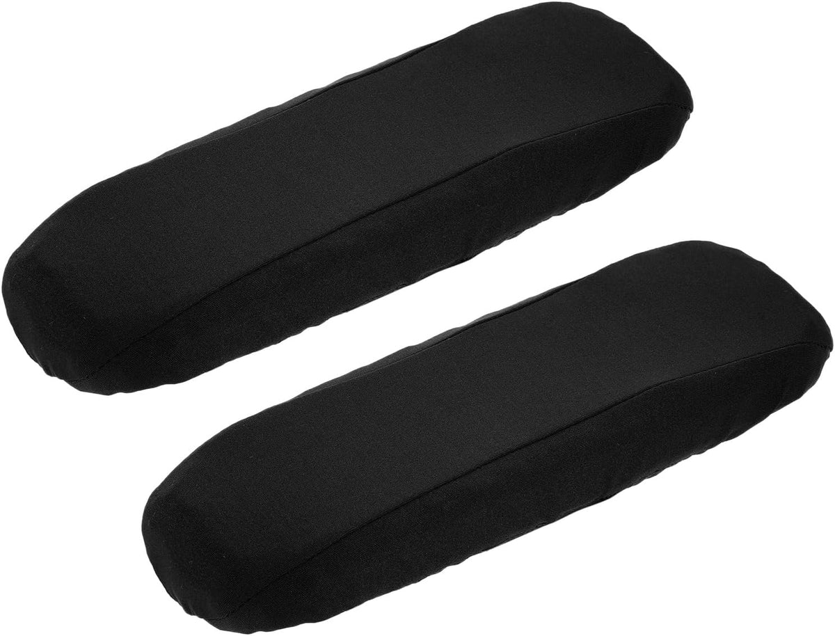 uxcell Chair Armrest Slipcovers Covers, 32 x 8cm Polyester Removable Seat Hand Rest Protector for Office Chairs Desk Chair(Dark Gray)