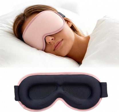 3D Cooling Gel Weighted Eye Mask for Sleeping, 100% Blackout Sleep Mask